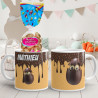 Mug de Pâques personnalisé chocolat gaufrette