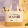 Sac toile jute personnalisé Mamie