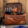 Trousse de toilette homme personnalisée en cuir – Cadeau pratique et élégant