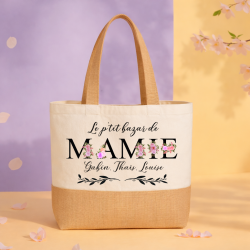 Sac toile jute personnalisé...