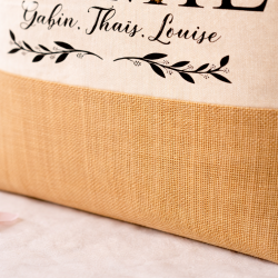 Sac toile jute personnalisé Mamie