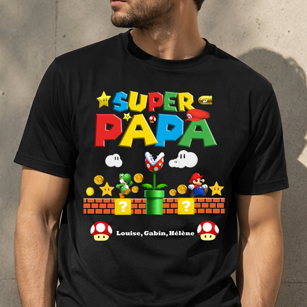 T-shirt personnalisé Super Papa
