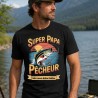 T-shirt personnalisé Papa pêcheur