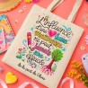 Tote bag maîtresse personnalisé – Cadeau fin d’année scolaire
