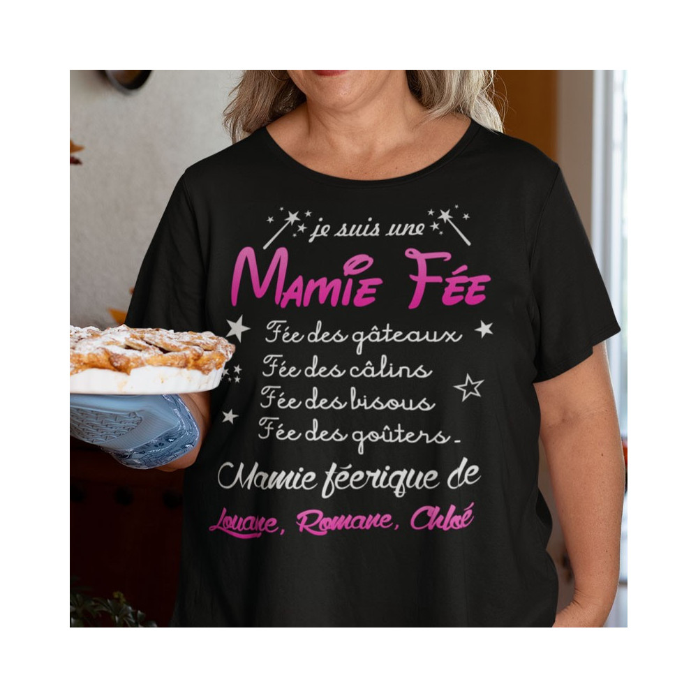T-shirt Personnalisé  Je suis une Mamie Fée