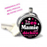 Porte-clés Rond personnalisé prénom Tu es une mamie qui déchire""
