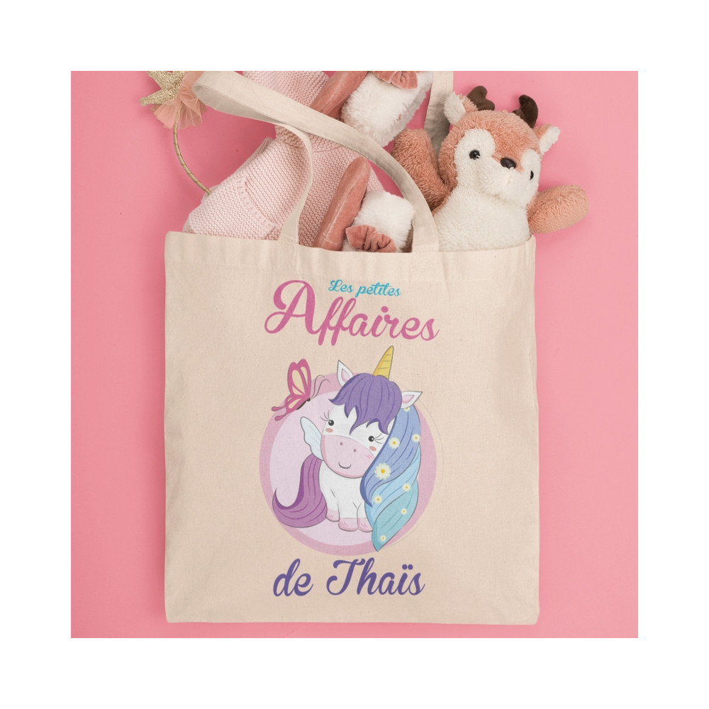 Tote Bag Enfant Personnalisé - Motif Licorne Magique