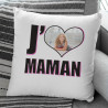Coussin personnalisé Photo J'aime Maman