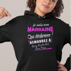 Sweat à capuche humour  Je...