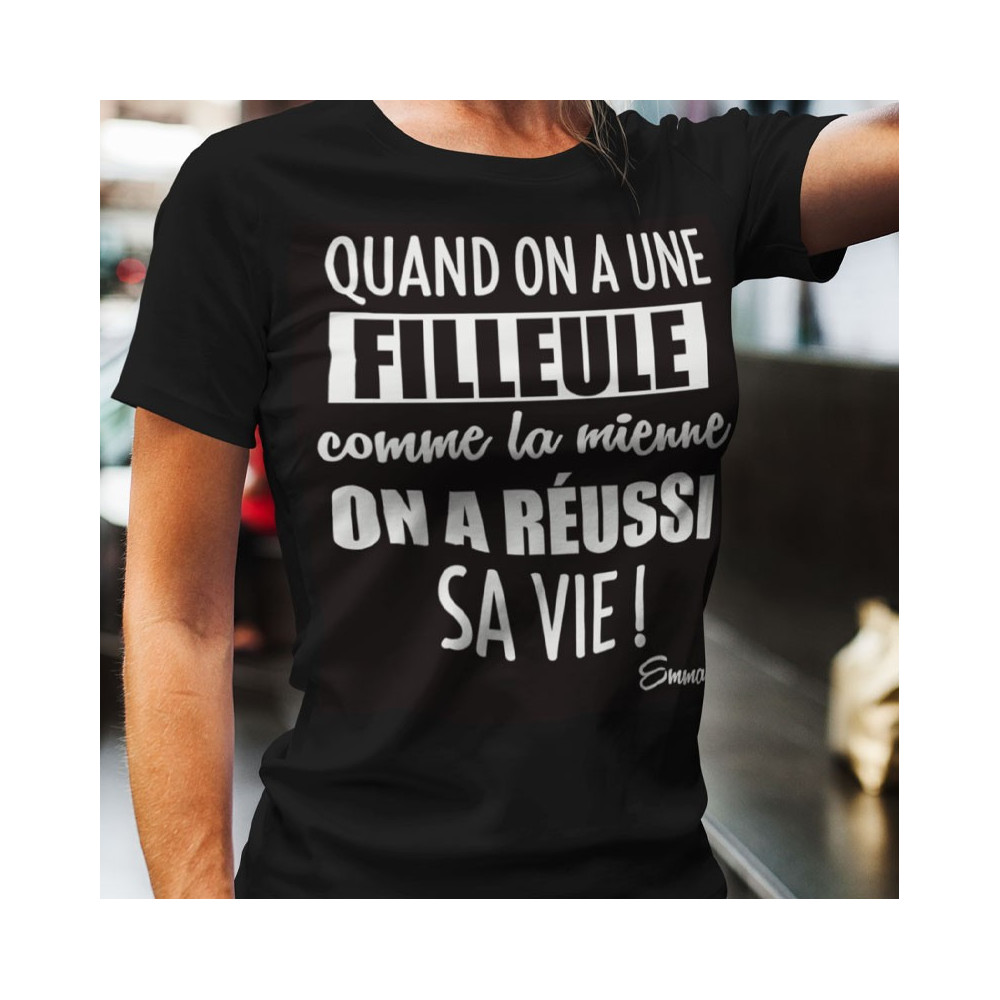 T-shirt Filleule / Filleul Vie réussi !