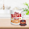 Coffret papy en or Porte clé, mug