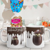 Mug de Pâques personnalisé effet chocolat