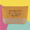 Trousse pochette personnalisée le p'tit bazar d'une maîtresse
