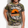 T-Shirt camouflage chasseur, humour Papa et fils pour la vie