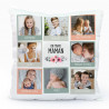 Coussin personnalisé photos - On t'aime maman