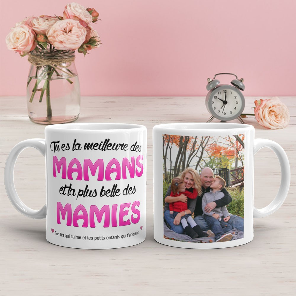 Mug personnalisé La meilleure des mamans et des mamies