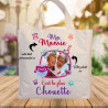 Sac shopping, cabas personnalisé photo Ma mamie c'est la plus chouette""