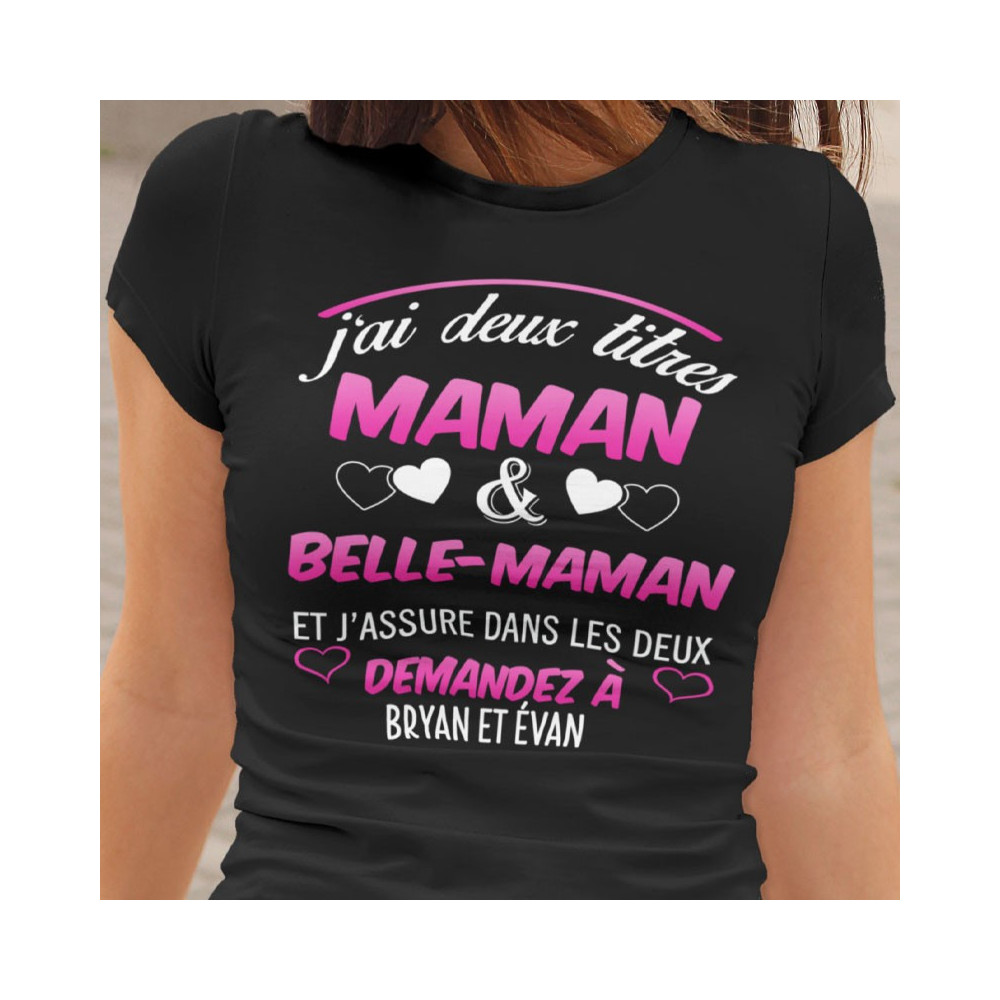 T-shirt Personnalisé Maman & Belle-Maman