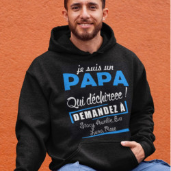 Sweat à capuche humour  Je...