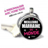 Porte-clés Rond personnalisé prénom Meilleure marraine du monde
