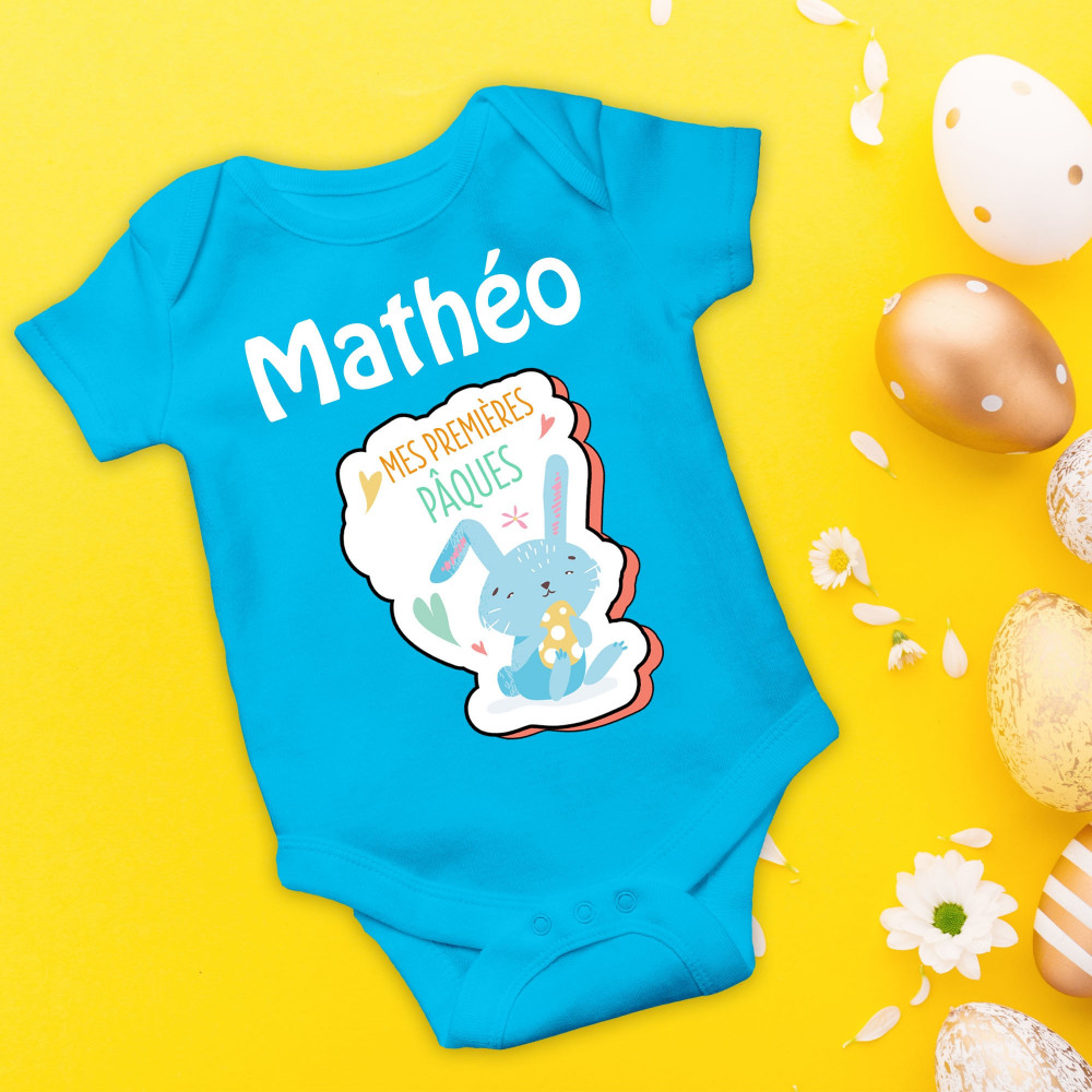 Body bébé personnalisé Mes premières pâques