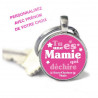 Porte-clés Rond personnalisé prénom Tu es une mamie qui déchire