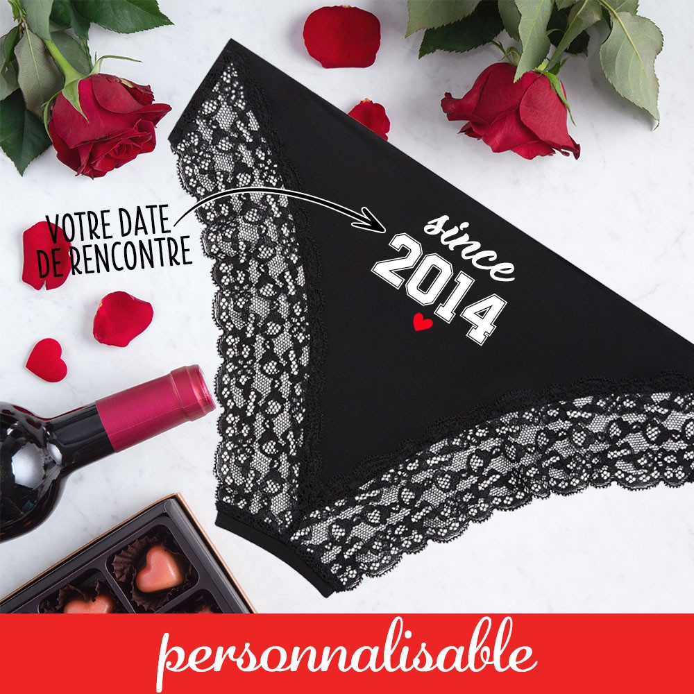 Culotte personnalisée Année de rencontre