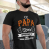 T-Shirt personnalisé Ce papa génial appartient à ...