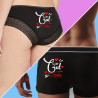 Duo Boxer & Culotte personnalisés prénoms Le petit cul à