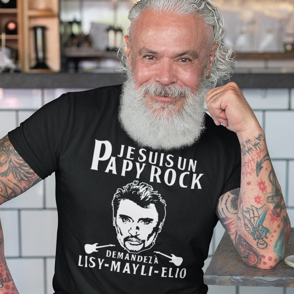 T-Shirt personnalisé Papy rock