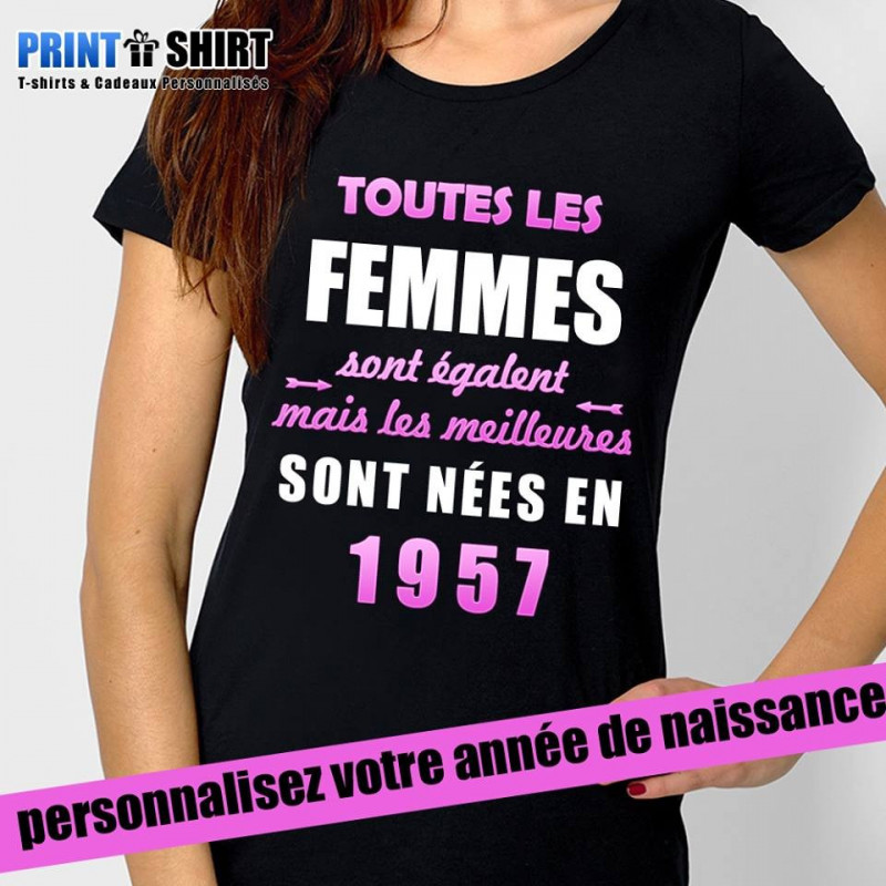 T-Shirt personnalisé Toutes les femmes sont égales...