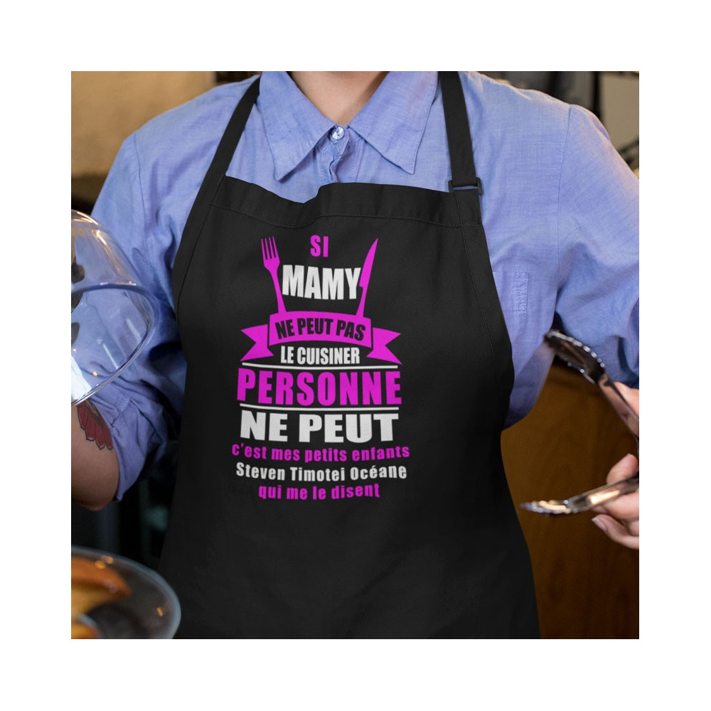 Tablier de cuisine Si Mamy ne peut pas le cuisiner personne ne peut ...