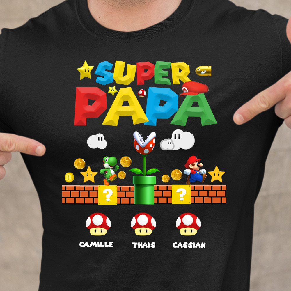 T-shirt personnalisé Super Papa