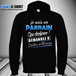 Sweat à capuche humour...
