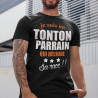 T-shirt humour parrain Je suis un tonton parrain qui déchire sa race !!