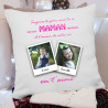 Coussin personnalisé Photo Maman qui déchire