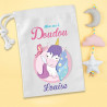 Sac range doudou personnalisable - Licorne