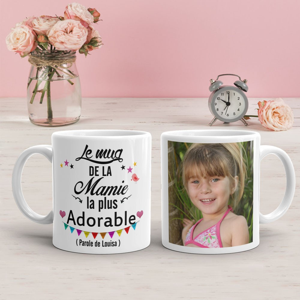 Mug personnalisé Le mug de la mamie la plus adorable