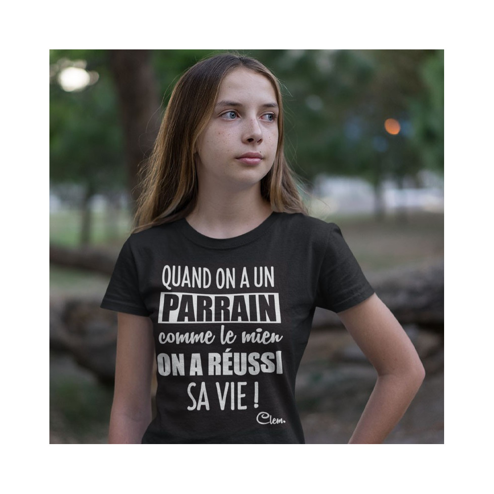 T-shirt Parrain / Marraine Vie réussi !