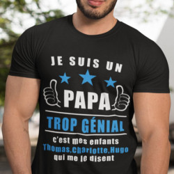 T-shirt personnalisé Papa...