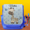 Sac à dos Enfant prénom personnalisé - Girafe