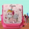 Sac à dos Enfant prénom personnalisé - Licorne