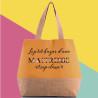 Sac cabas personnalisé le p'tit bazar d'une maîtresse