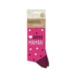Chaussettes personnalisées Super Maman