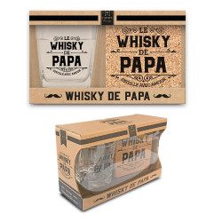 Coffret Verre Whisky personnalisé Le Whisky De Papa