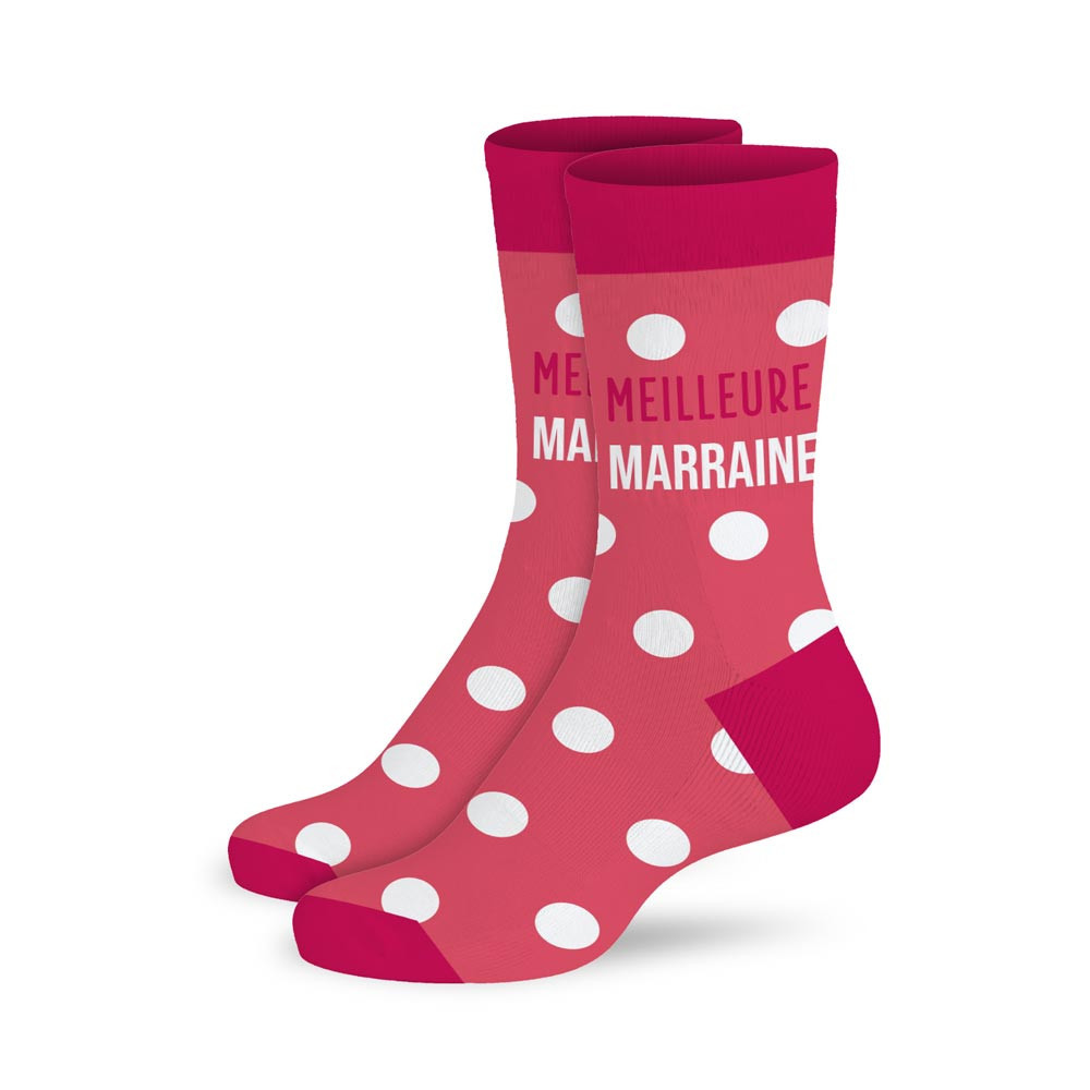 Chaussettes Personnalisées Meilleure Marraine