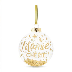 Boule De Noël personnalisée Mamie Chérie