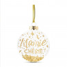 Boule De Noël personnalisée Mamie Chérie