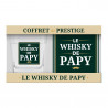Coffret Verre Whisky Personnalisé – 'Le whisky de papy'