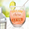 Verre Rond Personnalisé Marraine Chérie